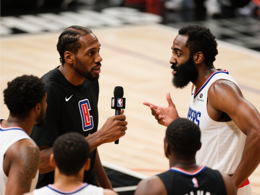 在篮球赛场上，团队合作和球员间的沟通往往