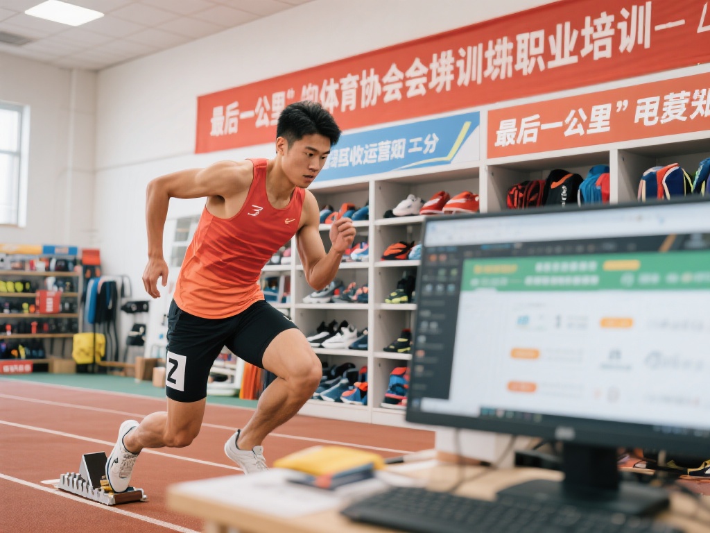 例如，小李是一名退役短跑运动员，结束运动