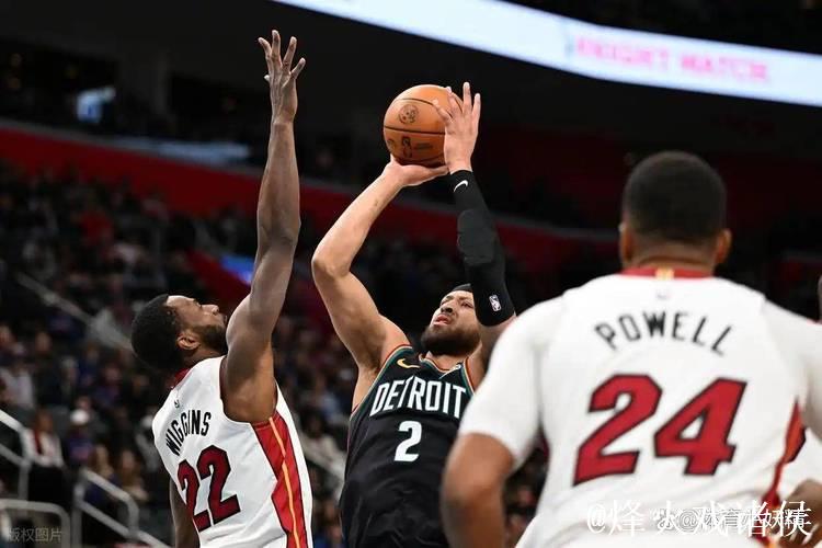 鲍威尔狂砍36分，坎宁安31+8+11，热火力克活塞豪取四连胜